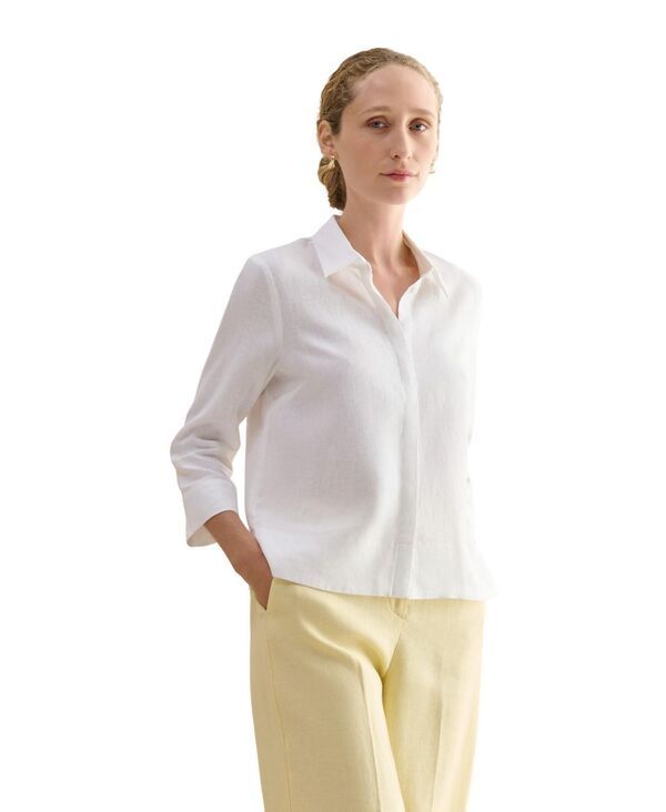 ホッブスロンドン レディース トップス シャツ Hobbs London Womens Nita Shirt Open White ホワイト