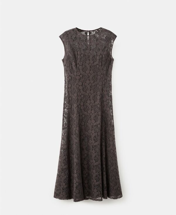 マンゴ レディース トップス ワンピース レース MANGO Womens Combined Lace Dress Brown ブラウン