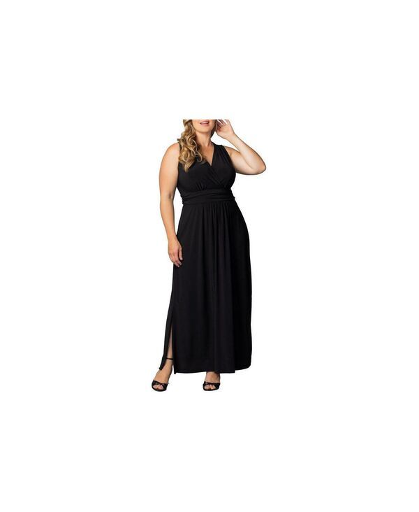 キヨナ レディース トップス ワンピース プラスサイズ ノースリーブ マキシ Kiyonna Womens Plusize Daniela Sleeveless Maxi Dress Black no 26,520円
