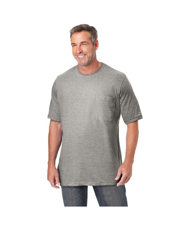 キングサイズ メンズ トップス Tシャツ トール KingSize Tall The UltraLight Comfort Pocketee Heather grey グレー
