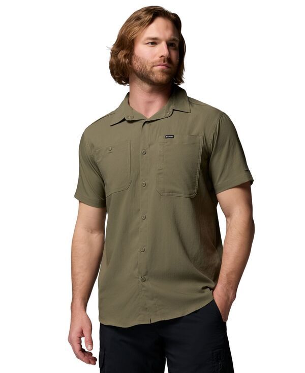コロンビア メンズ トップス シャツ 半袖 Columbia Mensilveridge Utility II ShortSleeve Shirt Stone Green グリーン