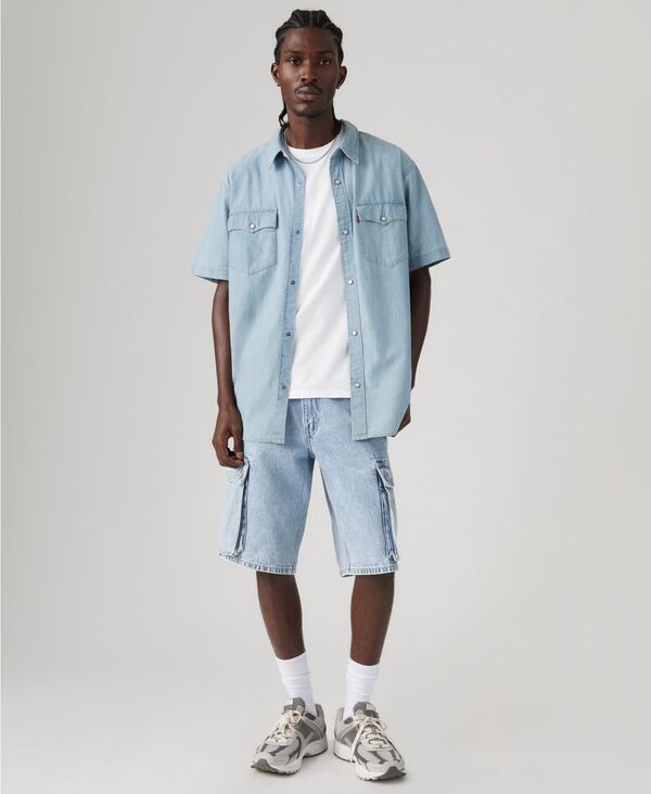 リーバイス メンズ ボトムス ハーフパンツ・ショーツ ショートパンツ Levis Premiumens 478 Baggy 12 Cargo Shorts My Pockets Full 8,626円
