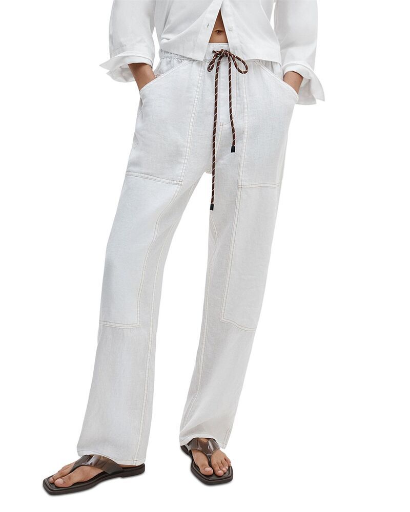 ラグアンドボーン レディース ボトムス カジュアルパンツ リネン rag bone Atlas Linen Pants White ホワイト