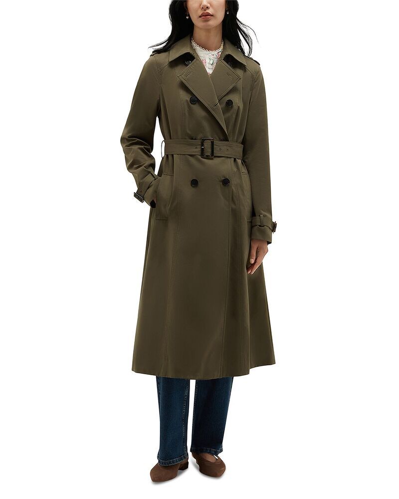 ホッブスロンドン レディース アウター コート HOBBS LONDON Aria Belted Trench Coat Olive Green グリーン