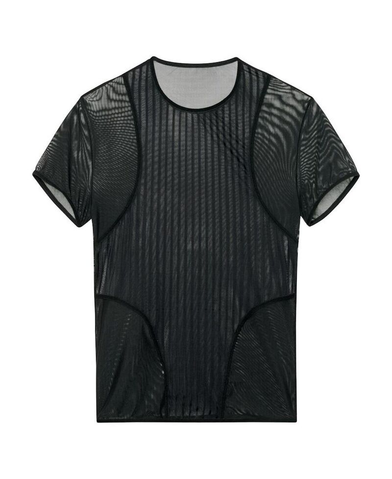 ホム メンズ トップス シャツ クルーネック HOM WOH Personallure Crew Neck TShirt Black ブラック