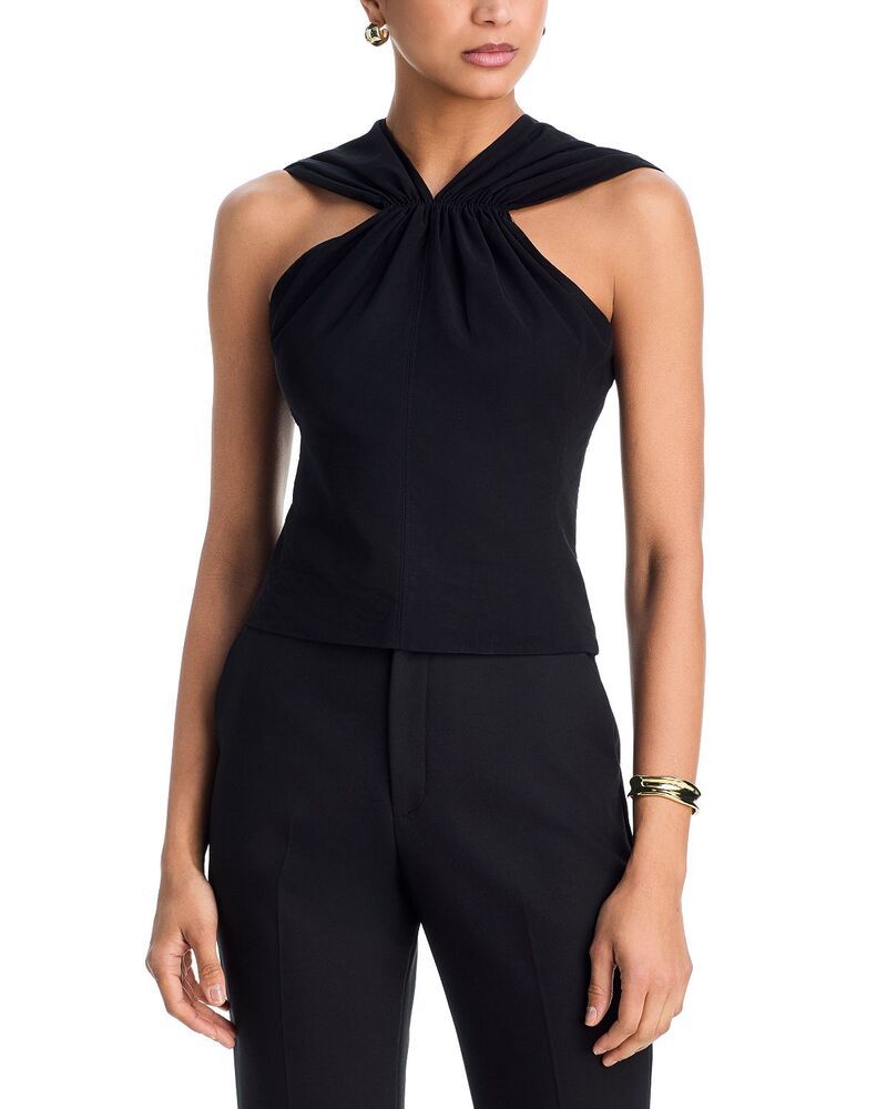 エーエルシー レディース トップス シャツ Vネック ノースリーブ ALC Elouise High V Neck Sleeveless Top Black ブラック