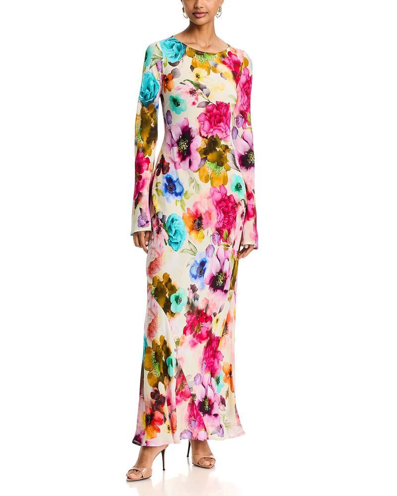 エーエフアールエム レディース トップス ワンピース AFRM Jetta Boat Neck Dress Watercolor Blossom 32,370円