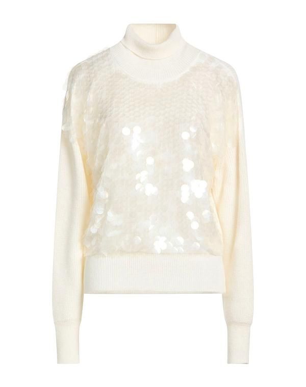 ファビアナ フィリッピ レディース アウター ニット・セータートルネック FABIANA FILIPP Ivory アイボリー