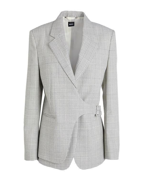 ボス レディース アウター ジャケット・ブルゾン テーラードジャケット BOSS White ホワイト