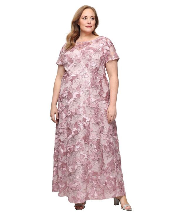アレックスイブニングス レディース トップス ワンピースパンコール Alex Evenings Womensoutache Sequined Eveningown Rose 52,080円