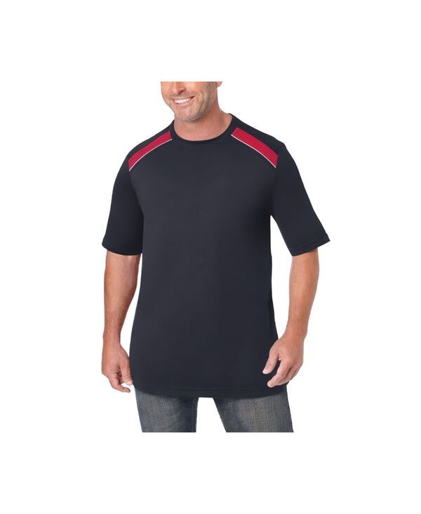 キングサイズ メンズ トップス Tシャツ KingSize Mens Power Wicking Tee Black blaze red ブラック 12,056円
