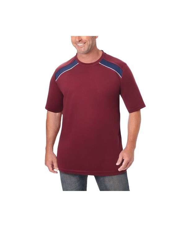 キングサイズ メンズ トップス Tシャツ KingSize Mens Power Wicking Tee Dark burgundy navy ネイビー