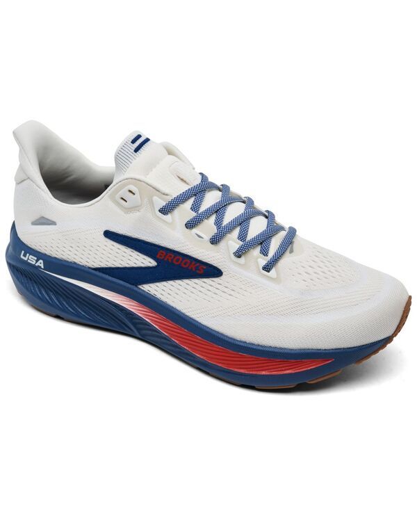 ブルックス メンズ シューズ スニーカー Brooks Mens Ghost 18 Running Sneakers from Finish Line Coconut Red Blue ブルー