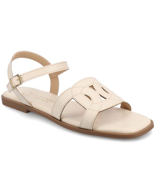 ジュルネ コレクション レディース シューズ サンダル アンクル Journee Collection Womens Bridey Open Toe Ankle Strap Sandals Bone 13,831円