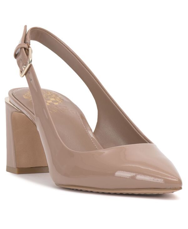 ヴィンスカムート レディース シューズ パンプス Vince Camuto Womens HamdenB Slingback Pumps Chai Latte Patent Leather