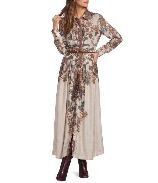 アントニオ メラーニ レディース トップス ワンピース Antonio Melani Maggie Paisley Long Sleeve Beltedress Paisley Print 43,080円