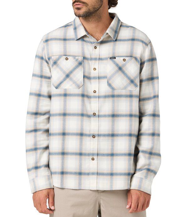 オニール メンズ トップス シャツ ONeill Coastline Plaid Long Sleeve Brushed Flannel Shirtofu チェック