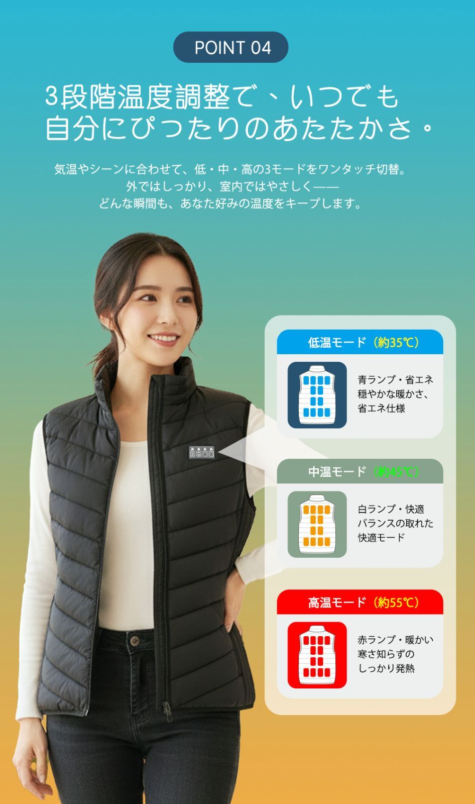【送料無料】電熱ベスト 26エリア発熱 20000mAh バッテリー付き 17エリア発熱 ヒートベスト 加熱ベスト 発熱ベスト ヒーターベスト USB給電 3段階 ヒーター アウトドア コード:47721