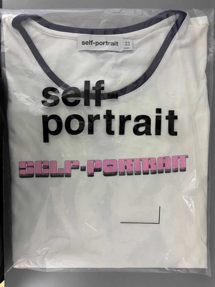 SELF PORTRAIT セルフ・ポートレイト ウィメンズ ロゴ 刺繍 Tシャツ 白 - 25FW