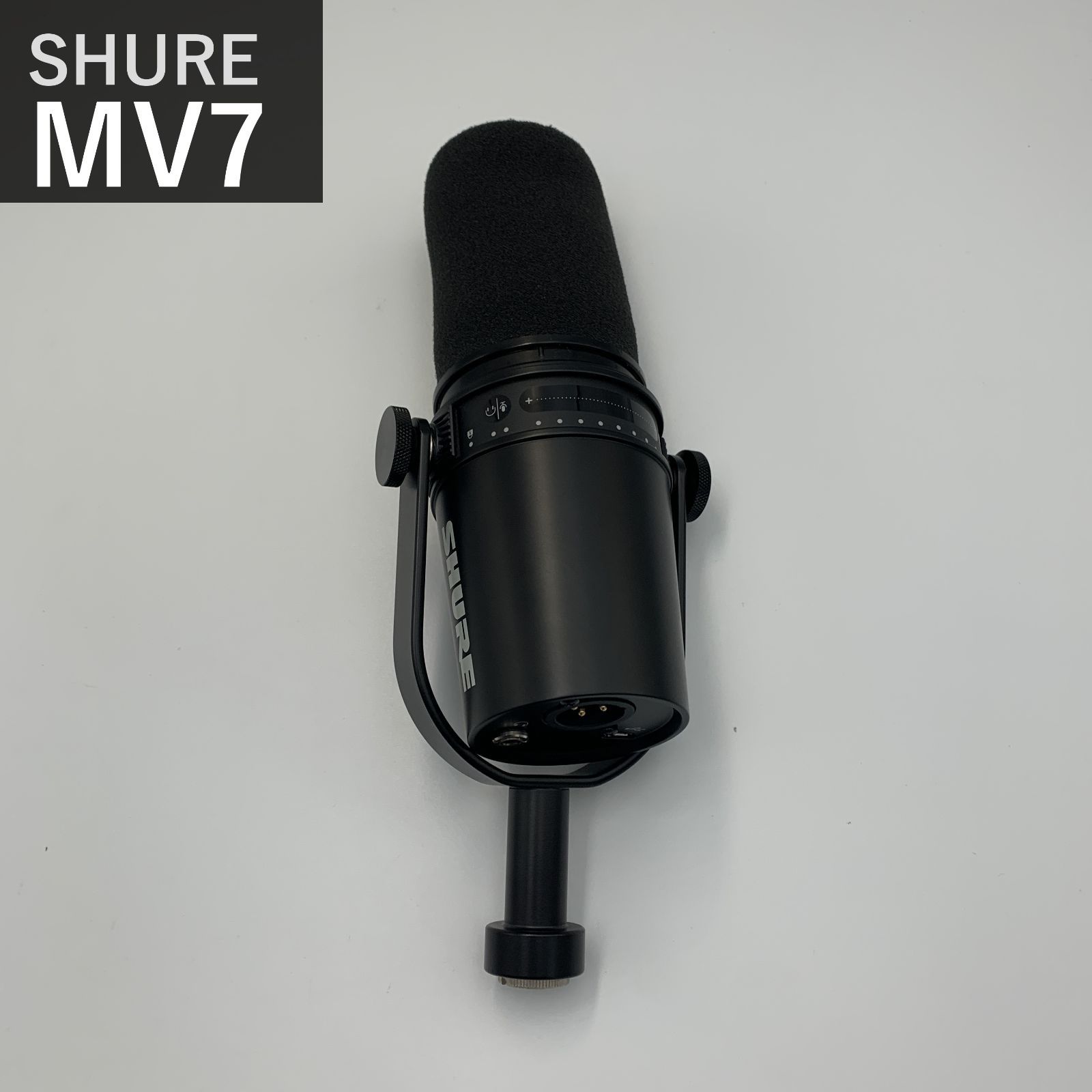 SHURE シュア MV7-K-J ダイナミックマイク ブラック 単一指向性 カーディオイド USB/XLR両対応 ノイズ除去 配信 ゲーム実況 録音 DTM テレワーク MOTIVシリーズ iOS Android Mac Windows対応 国内正規品