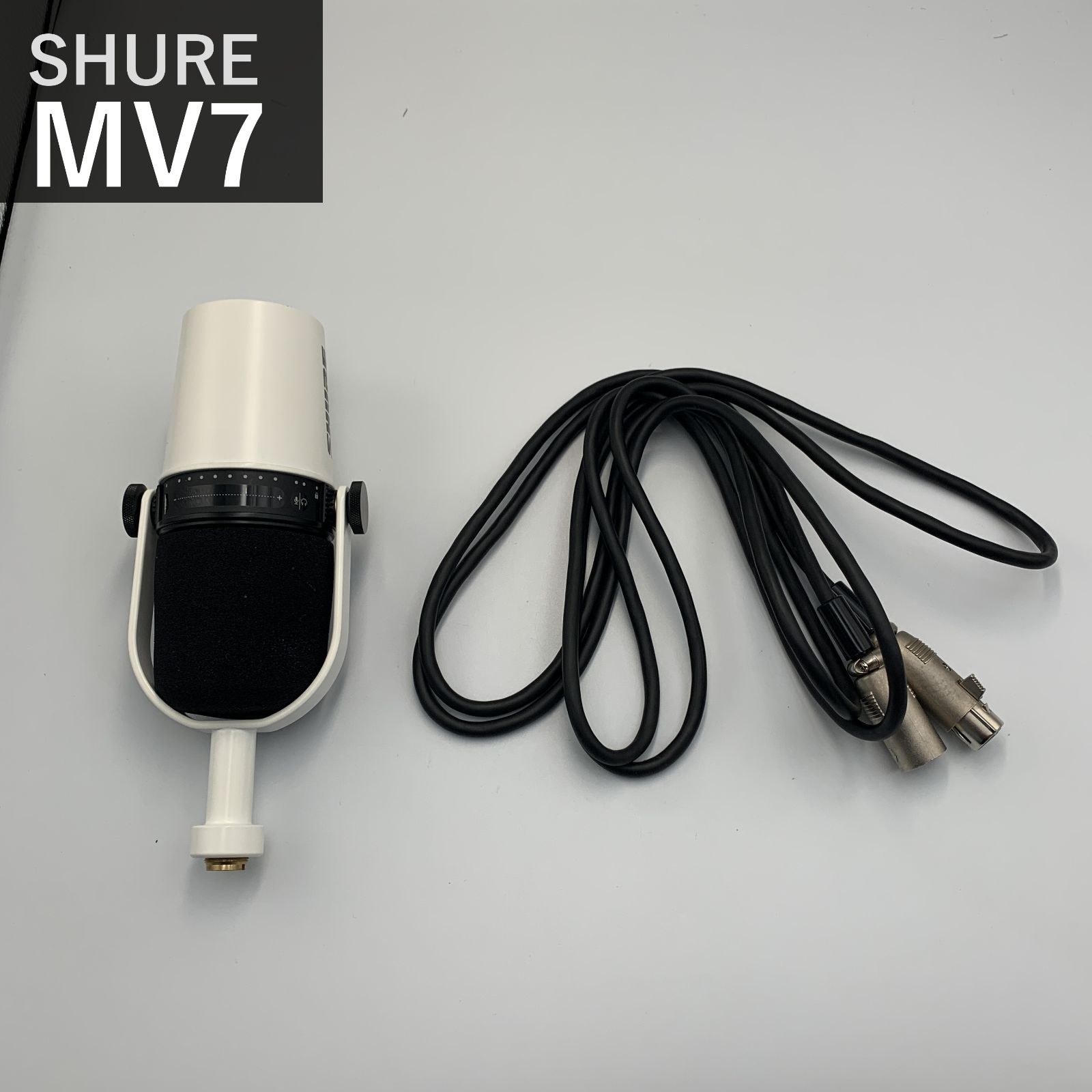 SHURE シュア MV7-W-J ホワイト ダイナミックマイク USB/XLR ハイブリッド ポッドキャストマイクロホン カーディオイド 配信 ゲーミング テレワーク MOTIVシリーズ iOS Android Mac Windows対応 国内正規品 19,066円