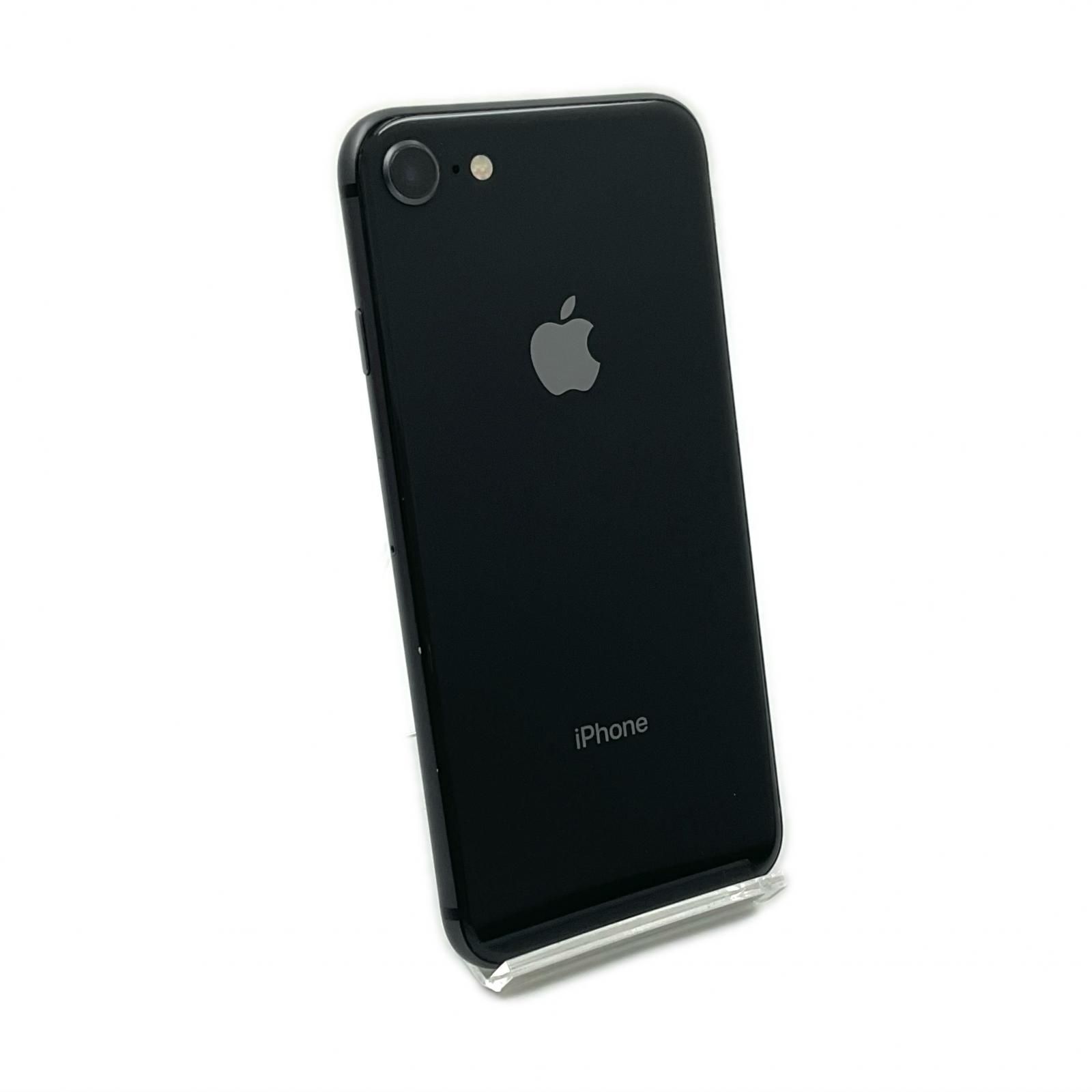 【全額返金保証】【最速発送】 iPhone 8 64GB スペースグレイ Softbank SIMフリー 白ロム 動作確認済 77%