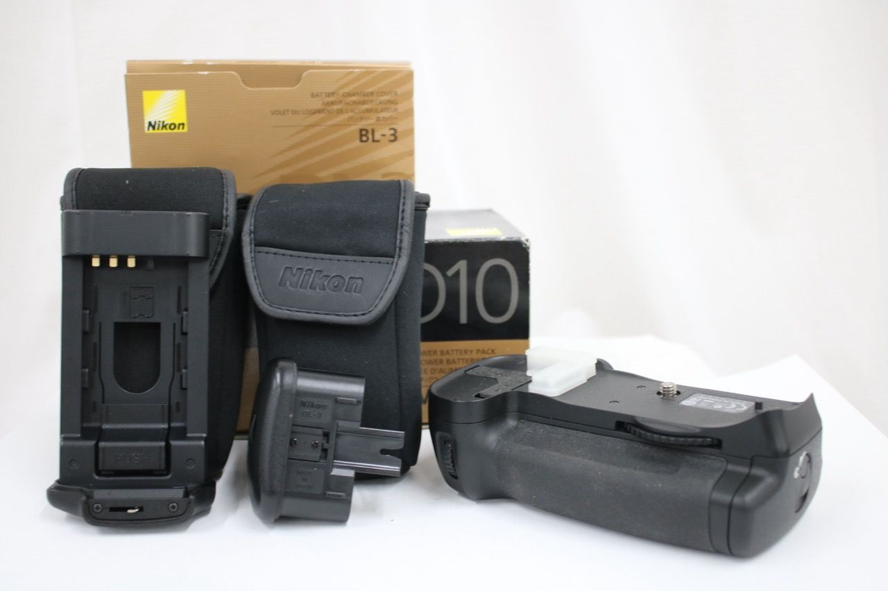 【返品保証】 【元箱付き】 ニコン Nikon MB-D10 + MS-D10EN + BL-3 バッテリーカバー マルチパワーバッテリーグリップ e16844