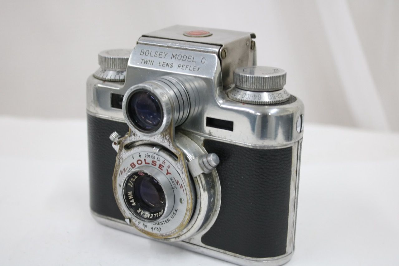 【返品保証】 Bolsey Model C WOLLENSAK 44mm F3.2 二眼カメラ e16890二眼レフカメラ
