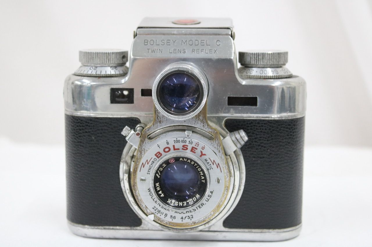 【返品保証】 Bolsey Model C WOLLENSAK 44mm F3.2 二眼カメラ e16890