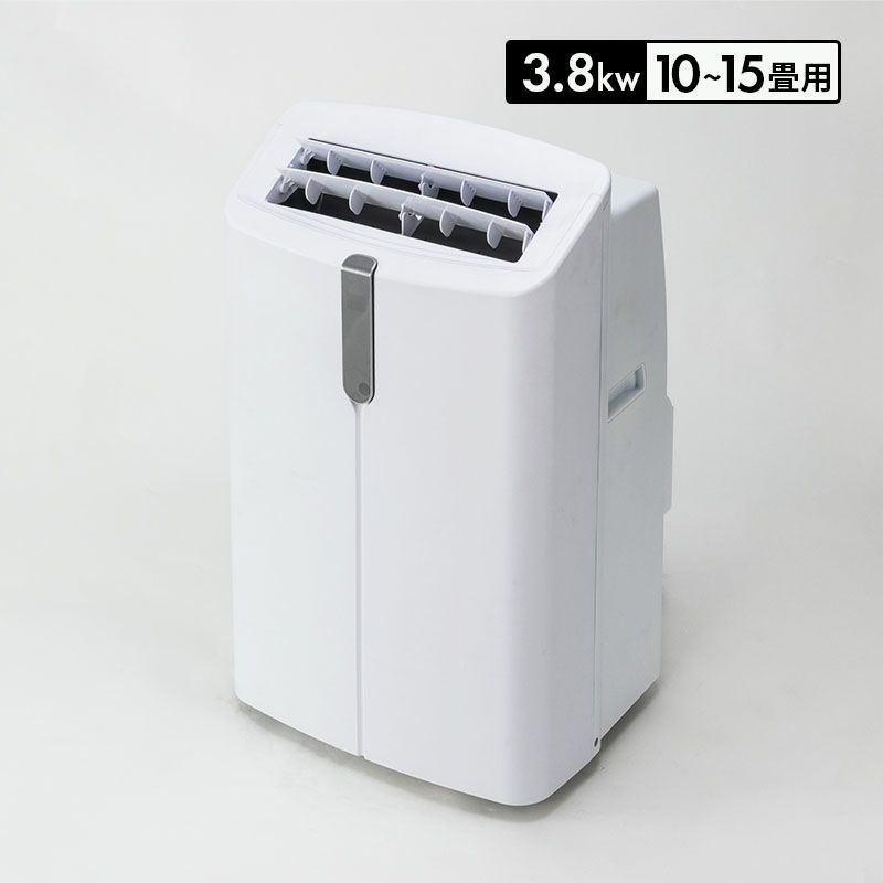 【送料無料】MINT 新商品 移動式エアコン スポットクーラー 3.5kW 最大15畳 冷房 置き型 スリム 家庭用 工事不要 ノンドレン 窓パネル キャスター付 R32冷媒 2026年モデル コード:48655
