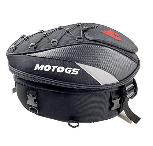 バイク用 シートバッグ 拡張機能あり ヘルメットバッグ 撥水 防水 耐久性 固定ベルト付き (ロゴ赤)Ju e0a21b72 6,551円