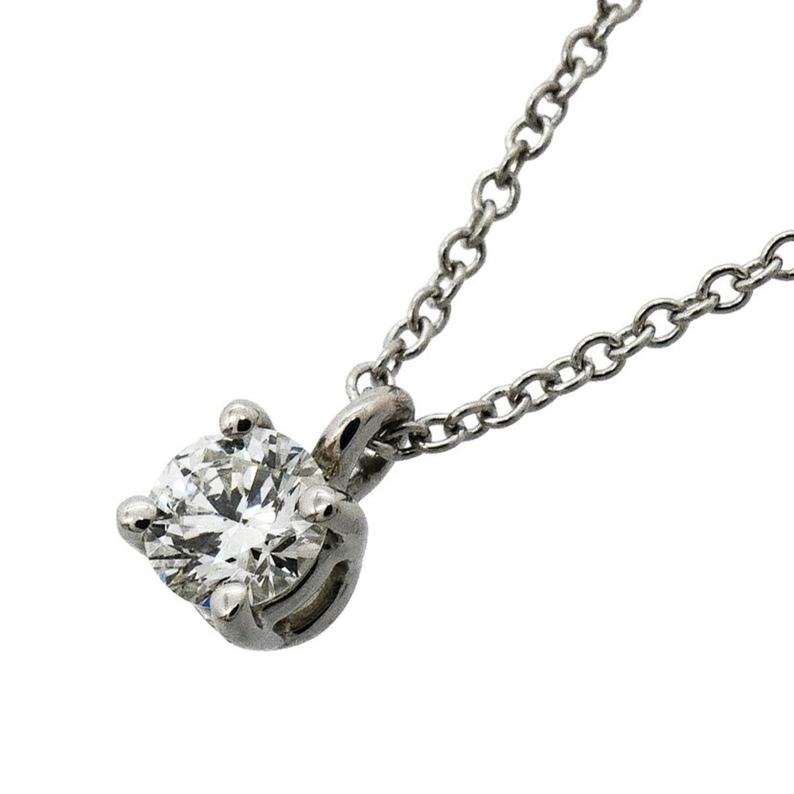 ティファニー(Tiffany) ティファニー ネックレス ソリティア 1PD Pt950 プラチナ ダイヤモンドレディース