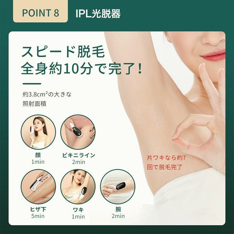 送料無料】脱毛器 IPL光脱器 無痛 永久脱毛 家庭用 自動照射 レーザー