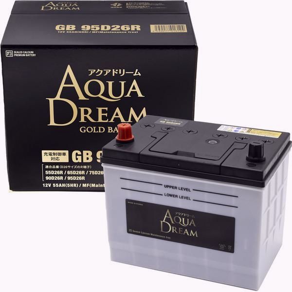 【送料無料】国産車　充電制御車対応バッテリー　GOLD　BATTERY　(主な互換/80D26R/90D26R/95D26R)　メンテナンスフリータイプ コード:51002