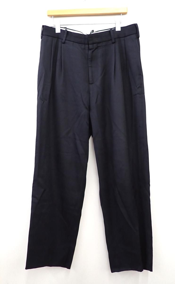 ★9466☆everyone エブリワン two tuck wide twill trouser スラックス　L