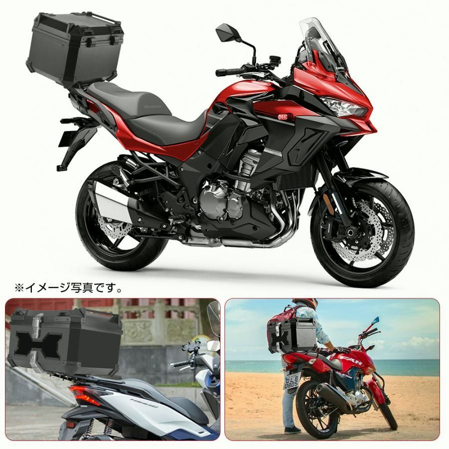 【送料無料】バイク用リアボックス 45L 58L おしゃれ 大容量 防水 ABS 軽量 大型 バイク リアボックス バイクボックス センサーライト付 盗難防止 ブラック コード:52539 【送料無料】バイク用リアボックス 45L 58L おしゃれ 大容量 防水 ABS 軽量 大型 バイク リアボックス バイクボックス センサーライト付 盗難防止 ブラック コード:52539