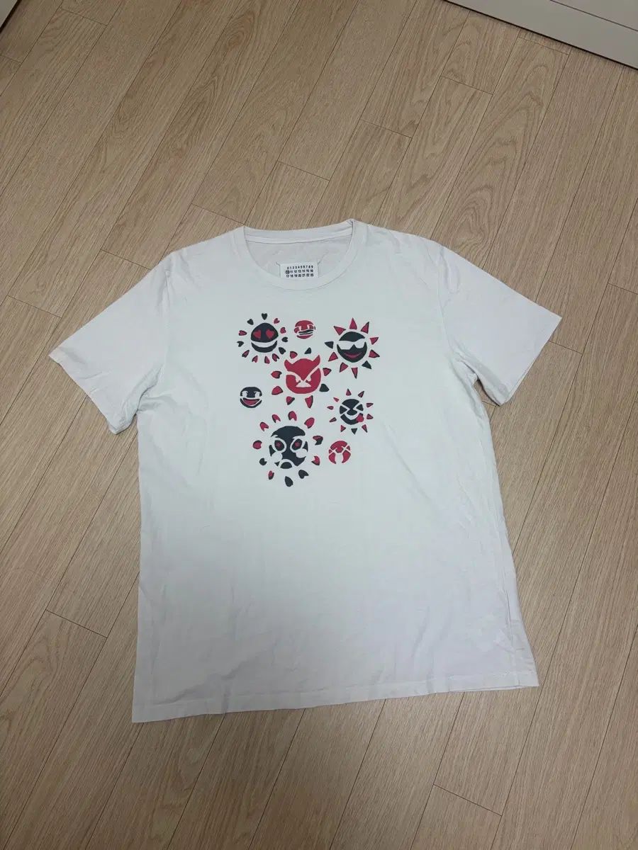 52 メゾンマルジェラ 썬プリント 半袖 Tシャツ 白 10,981円