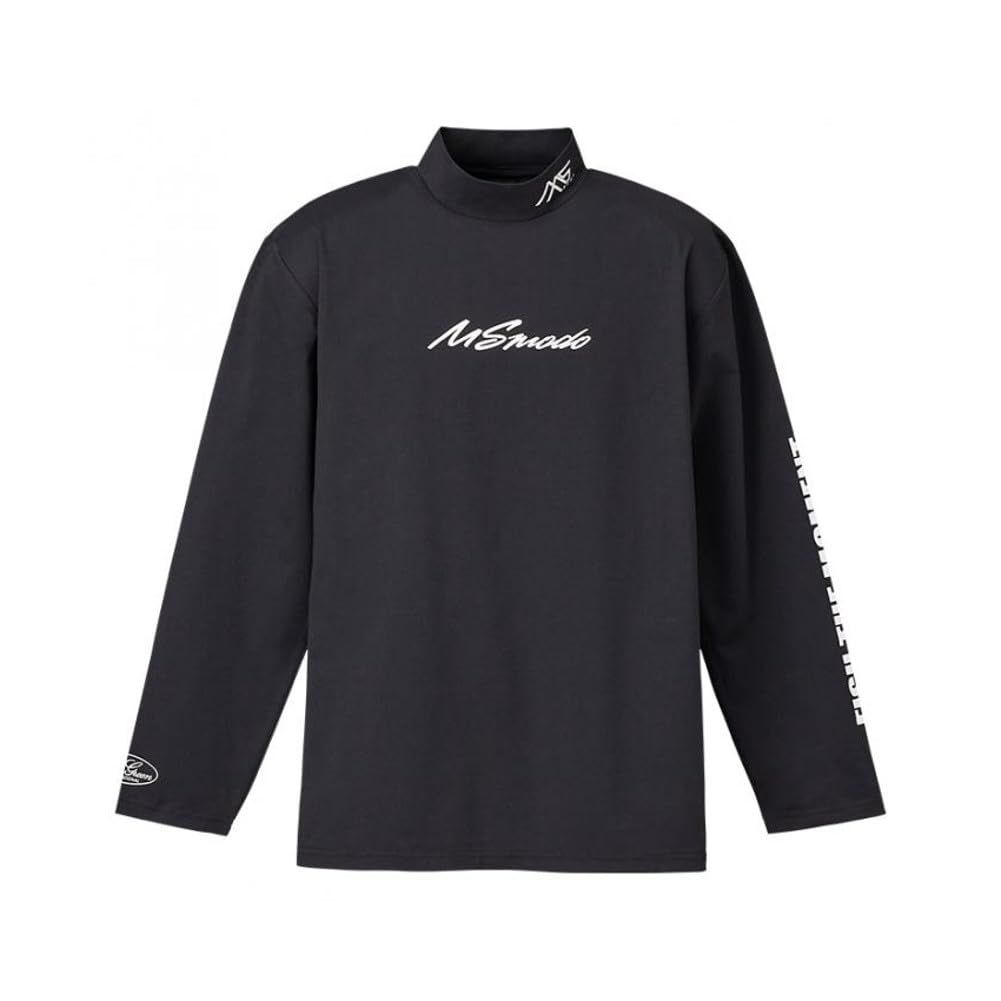 新品 [エバーグリーン] MS-modo ドライモックネックロングＴシャツ 3Lサイズ ブラック
