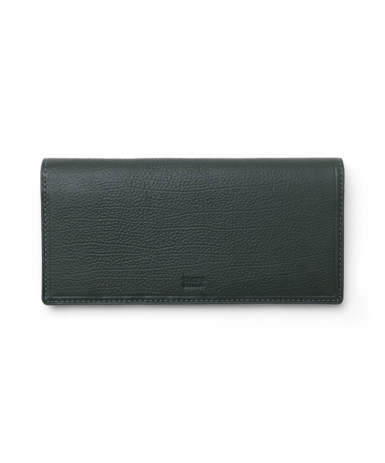 新品 [タケオキクチ] クォーター 長財布 小銭入れポケット付 牛革 メンズ No.742635 グリーン