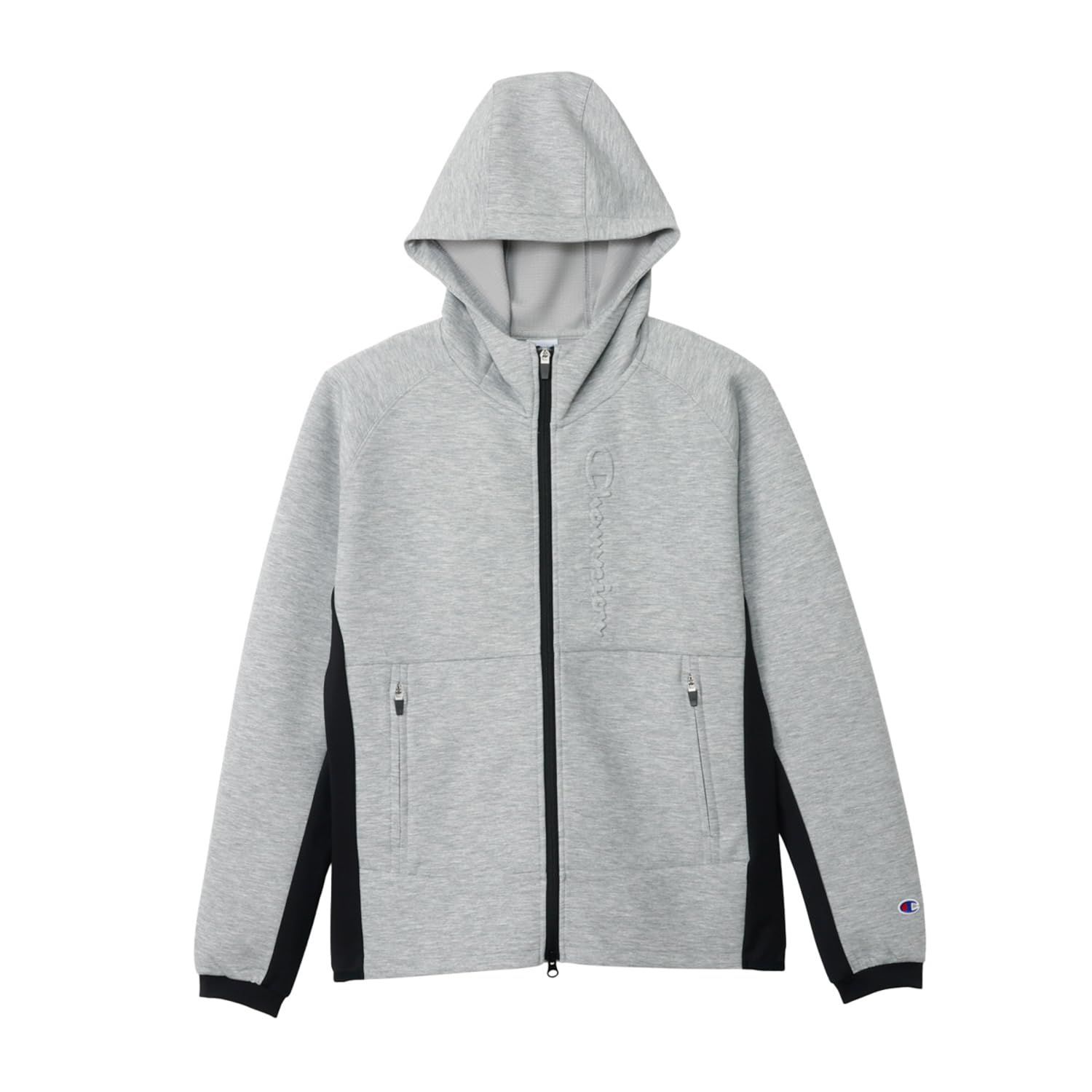 新品 スウェット ストレッチ 軽量 スクリプトロゴ エンボス加工 テックウィーブ(R)3LS LIGHT フーデッドスウェットシャツ C3-BG101-070-XL