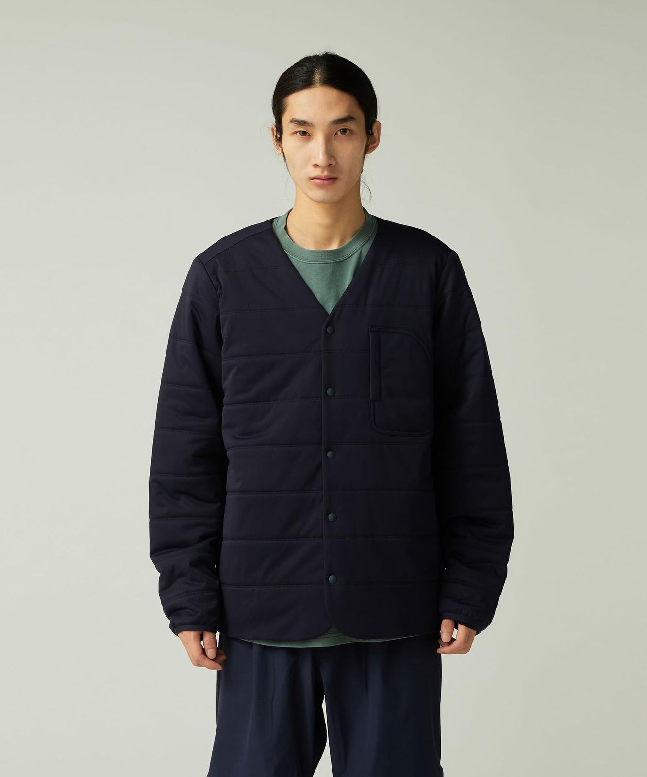 新品 [スノーピーク] Flexible Insulated Cardigan SW-25AU001 カーディガン メンズ レディース NAVY XL