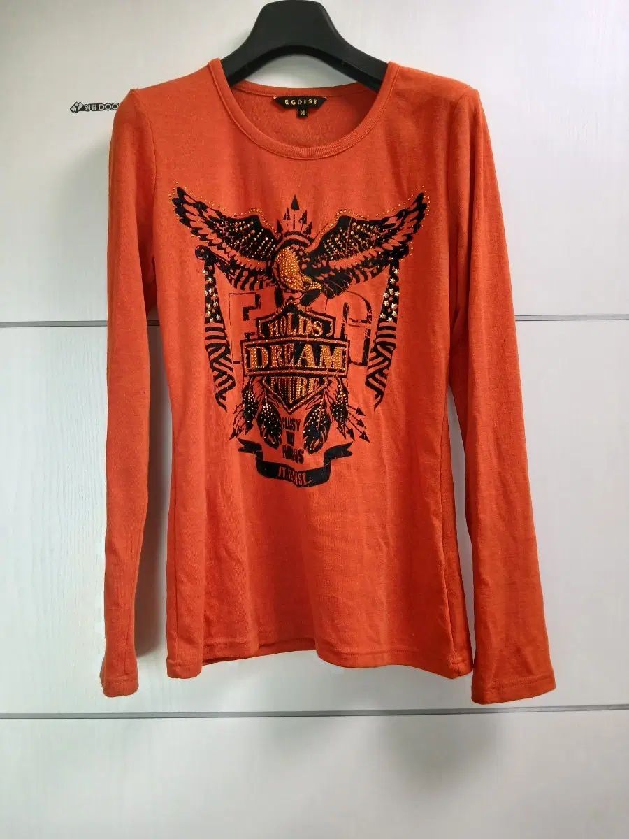 ギャル EGOIST オレンジ 長袖 Tシャツ