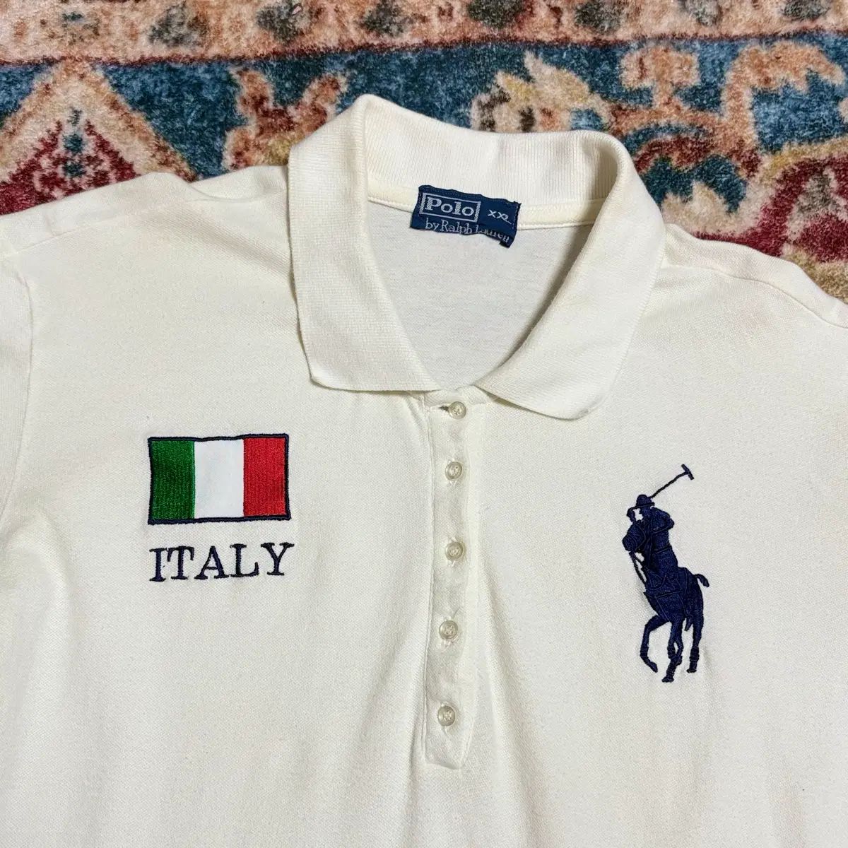 (唯一実物) ポロ ラルフ ローレン 白 ビックポニー チーフキープ イタリア PK 半袖Tシャツ 23,937円