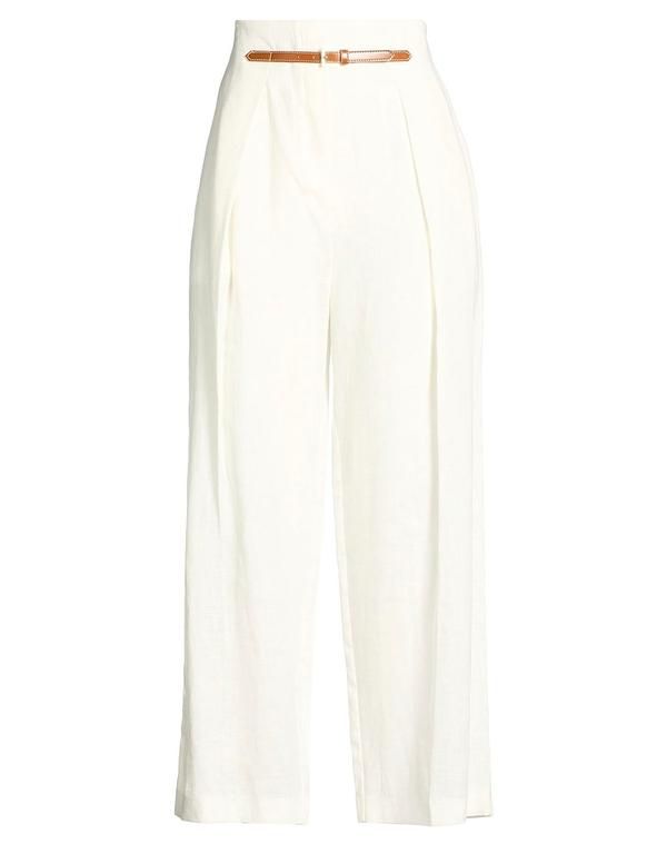 セミクチュール レディース ボトムス カジュアルパンツ SEMICOUTURE White ホワイト