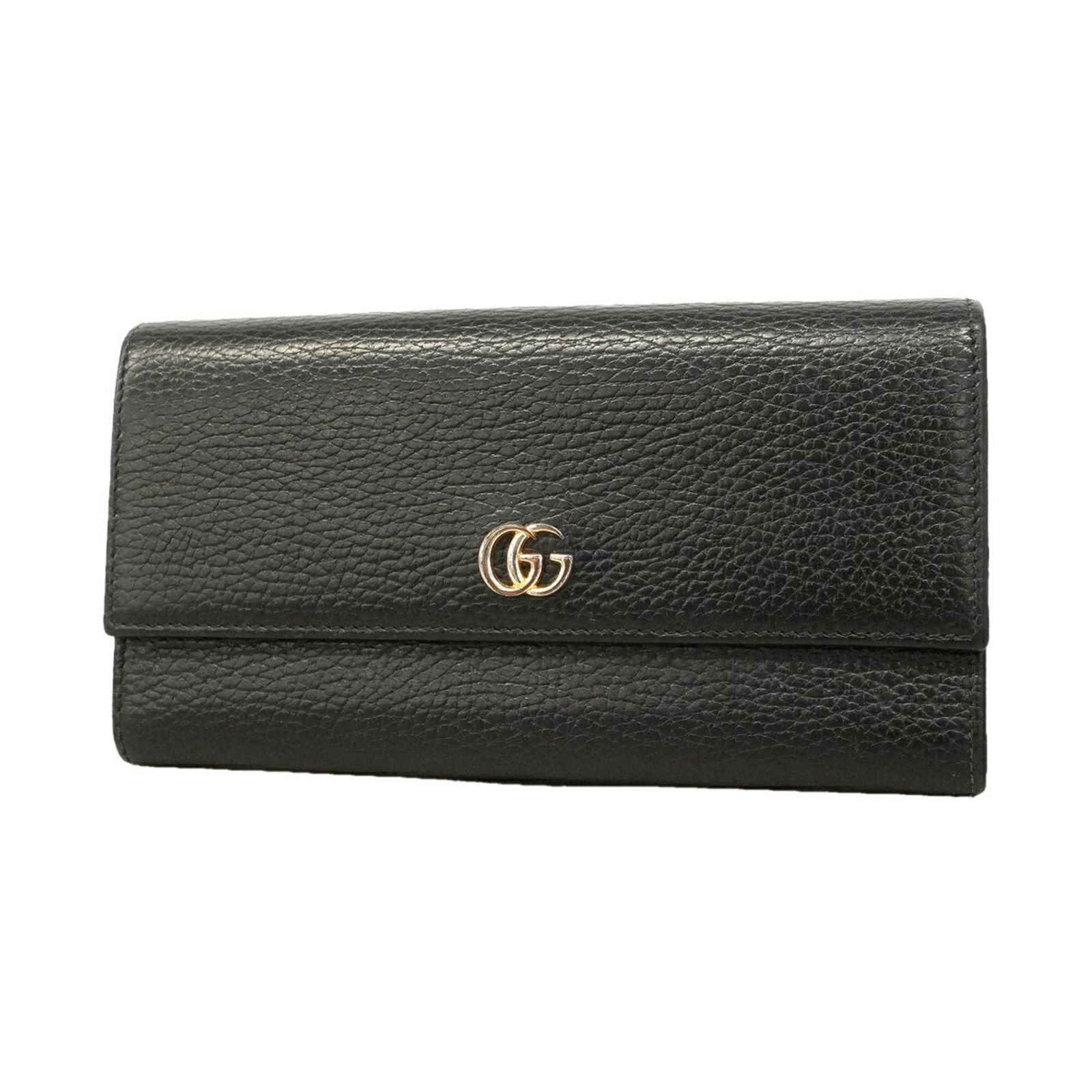 グッチ(Gucci) グッチ 長財布 GGマーモント 456116 レザー ブラック メンズ
