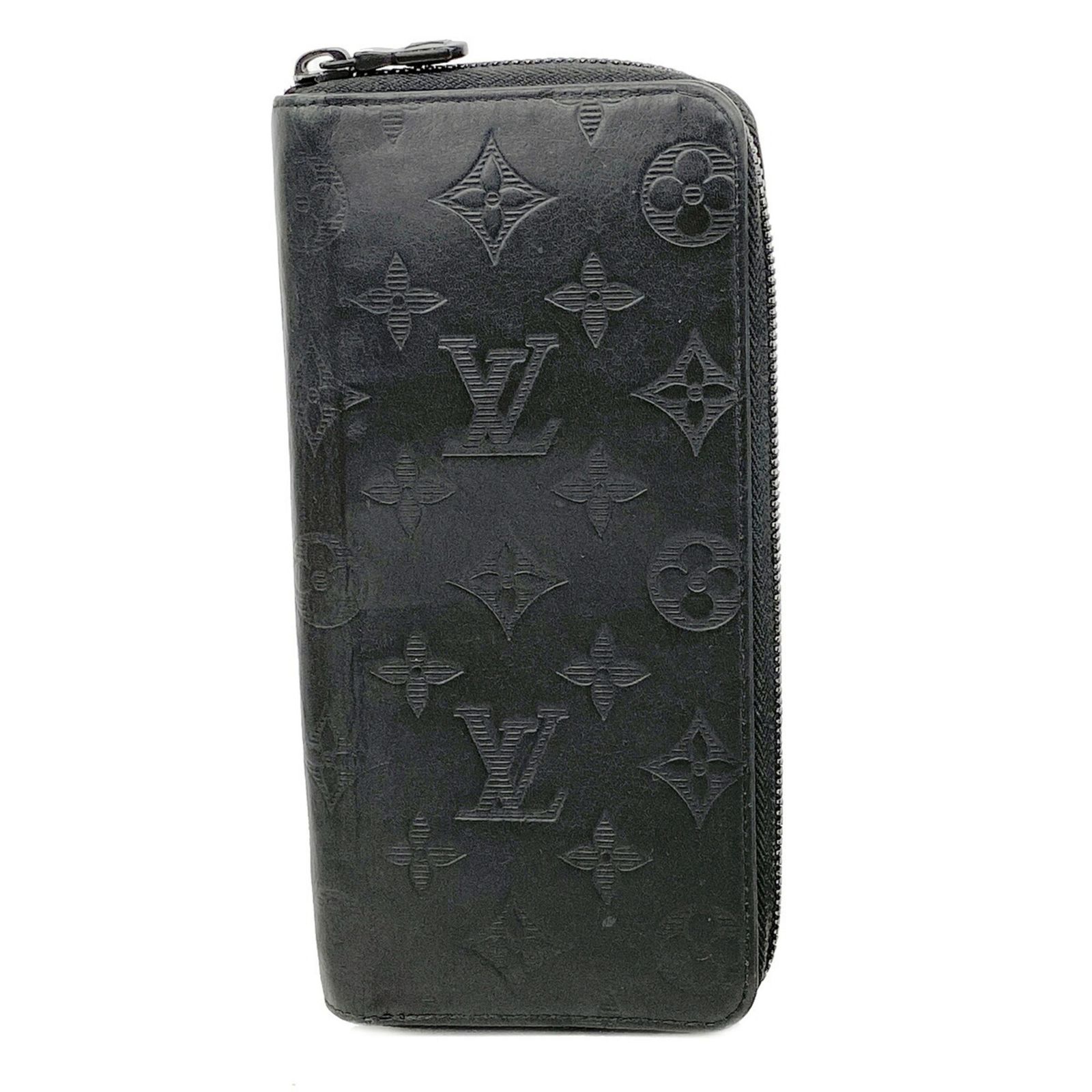 ルイ・ヴィトン(Louis Vuitton) ルイ・ヴィトン 長財布 モノグラム・シャドウ ジッピーウォレットヴェルティカル M62902 ノワールメンズ