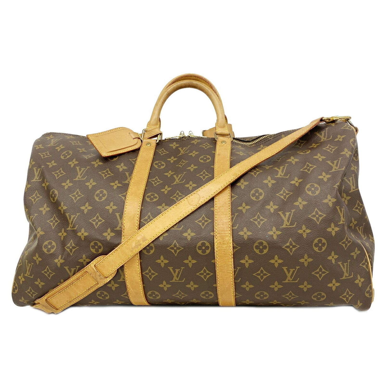 ルイ・ヴィトン(Louis Vuitton) ルイ・ヴィトン バッグ・ボストンバッグ モノグラム キーポルバンドリエール55 M41414 ブラウンメンズ レディース