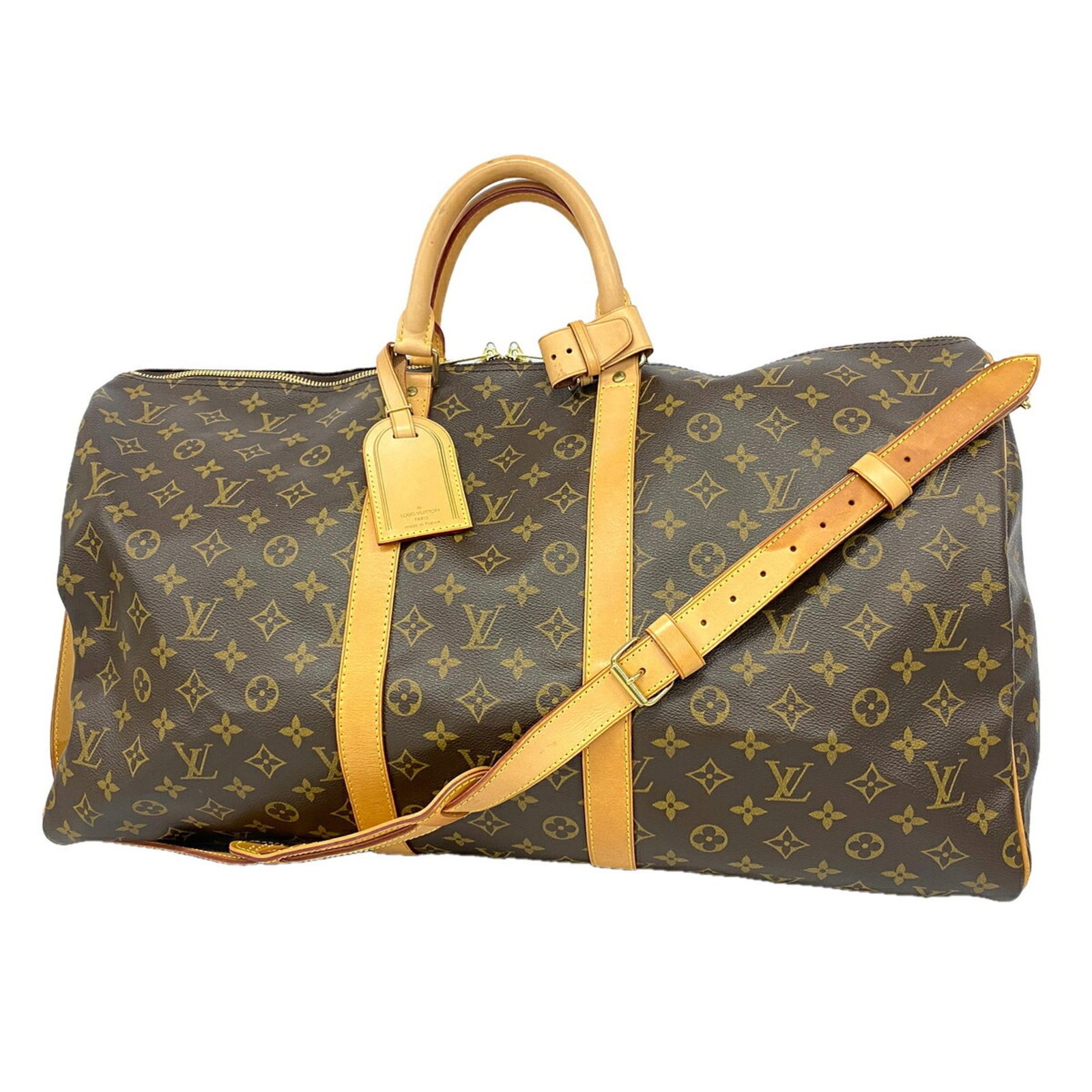 ルイ・ヴィトン(Louis Vuitton) ルイ・ヴィトン バッグ・ボストンバッグ モノグラム キーポルバンドリエール55 M41414 ブラウンメンズ レディース