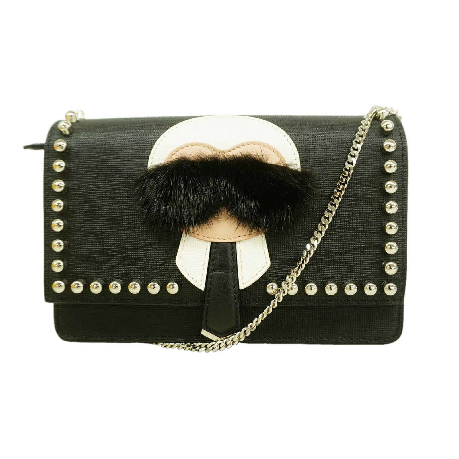 フェンディ(Fendi) フェンディ ショルダーバッグ レザー ブラック レディース