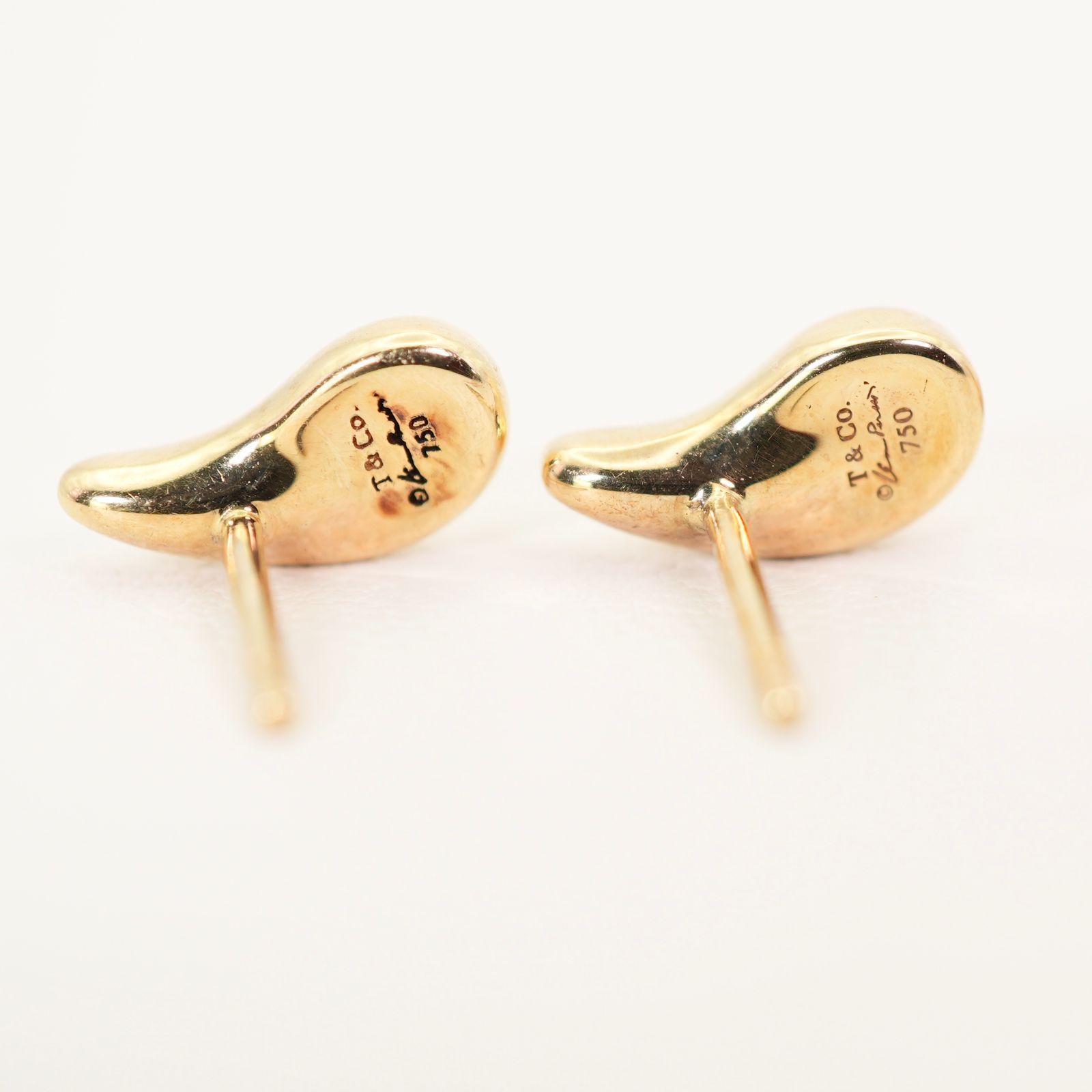 ティファニー ティアドロップ ゴールド ピアス K18 750/24-4440